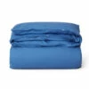 Lexington Blue Washed Cotton Sateen Detail Påslakan -möbel affär lexington blue washed cotton sateen detail paslakan blue